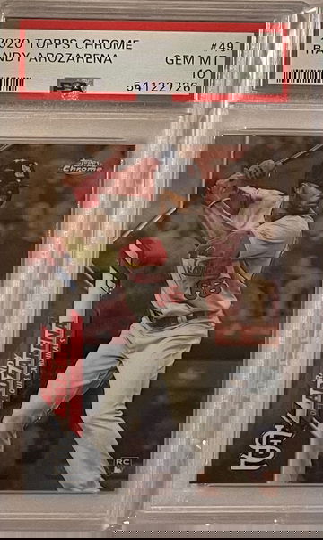 2020 Topps Chrome #49 Randy Arozarena RC ROY PSA 10 Gem Mint