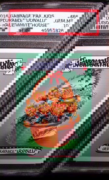 2016 Garbage Pail Kids #66 Deplorable Donald Trump PSA 10
