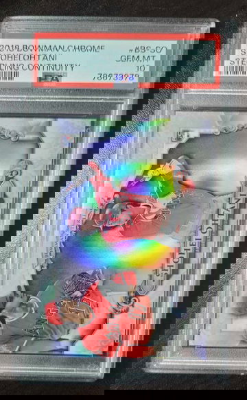 2018 Bowman Chrome Sterling Refractor Shohei Ohtani PSA10