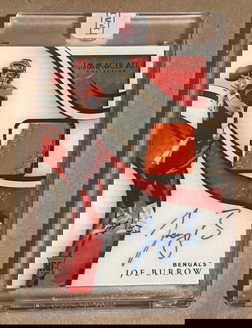 2020 immaculate JOE BURROW RC auto jersey 14/14 First off the line 