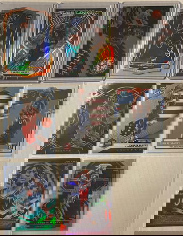 2020-21 Tyrese Maxey 8 card lot Select Die Cut 6/65 included