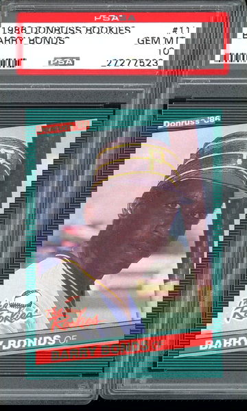 BARRY BONDS 1986 DONRUSS ROOKIES #11 PSA 10 GEM MINT RC