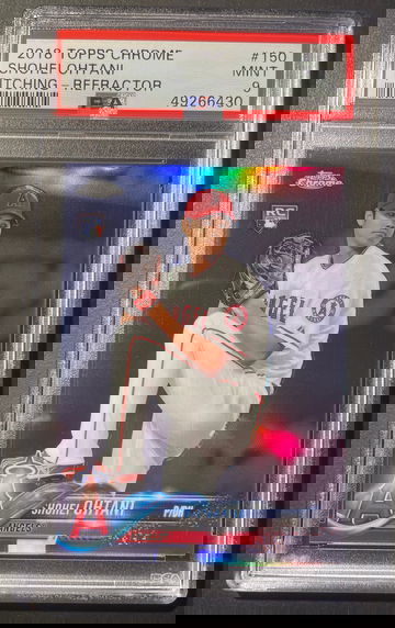 2018 Topps Chrome Shohei Ohtani #150 Refractor PSA 9
