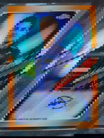 2021 Topps Chrome F1 Orange Auto Lando Norris /25