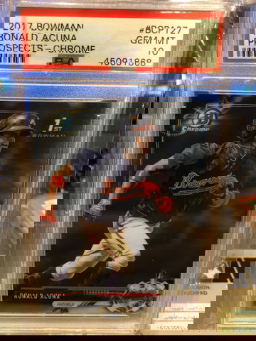 2017 bowman chrome Ronald Acuna