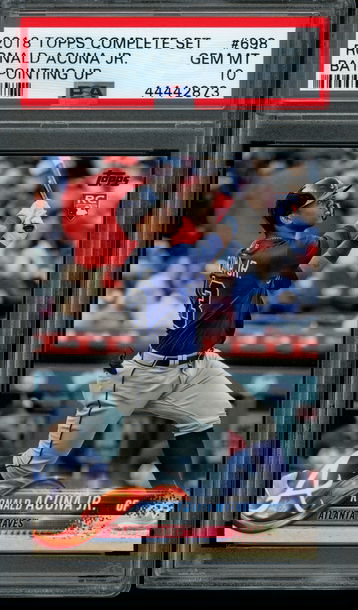 2018 Topps #698 Ronald Acuna Factory Set PSA 10 Gem Mint