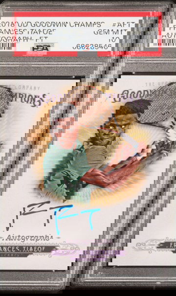 2018 Upper Deck Goodwin Champs Frances Tiafoe Auto PSA 10 (SHIPS TRACKED FROM CANADA)