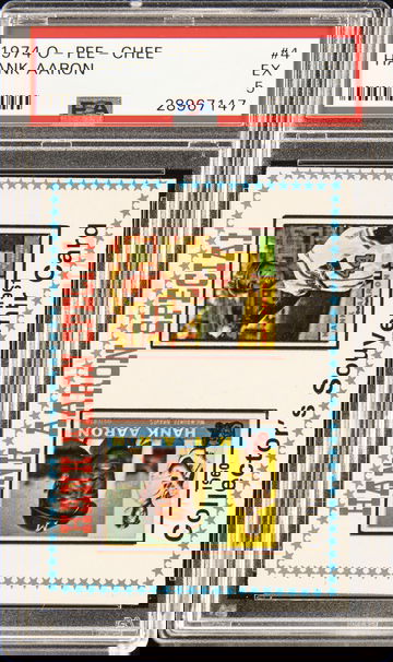 1974 O-Pee-Chee Baseball #4 Aaron Special 60-61 PSA 5