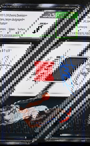 2017 JOEL EMBIID PEERLESS JERSEY AUTO 