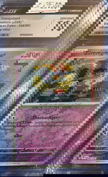 2024 Gimmighoul Paldean Fates 044/091 Reverse Holo CGC 10 Gem Mint