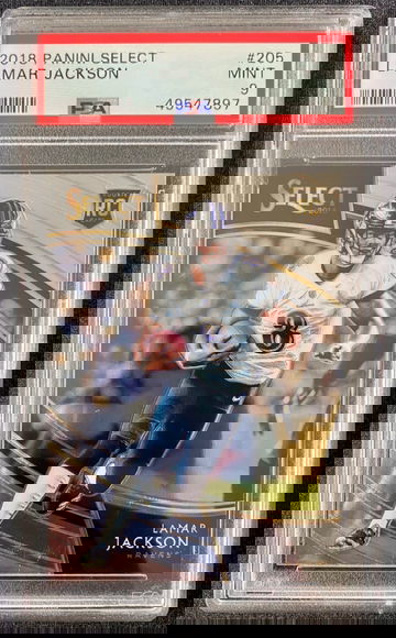 2018 Panini Select Field Level Lamar Jackson RC PSA 9💥