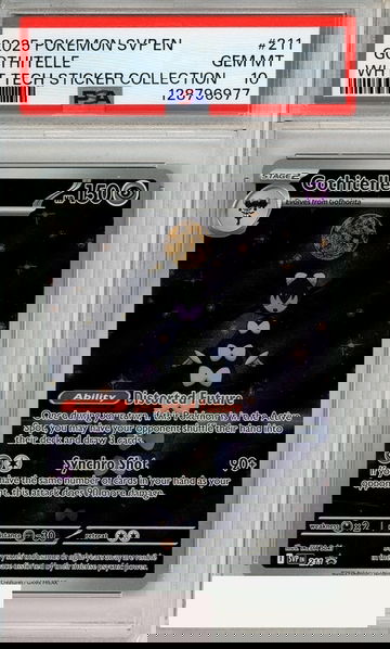 2025 POKEMON SVP EN-SV BSP GOTHITELLE #211 WHT TECH STICKER COLLECTION PSA 10