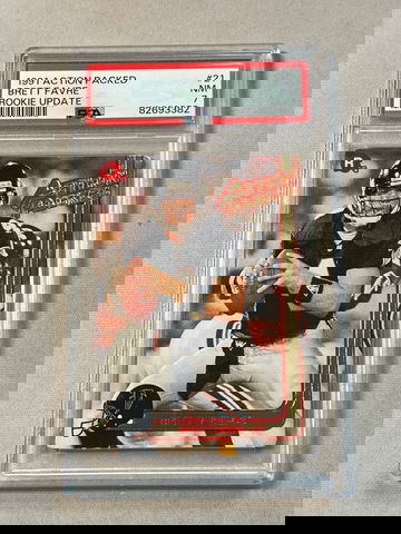 1991 Action Packed Rookie Update Brett Favre RC PSA 7