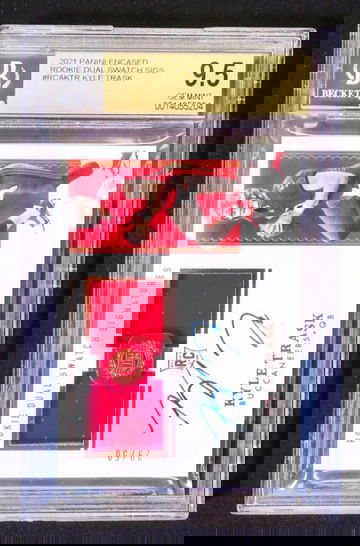 2021 Panini Encased - Kyle Trask - Rookie Auto Dual Swatch /50 BGS 9.5 Gem Mint