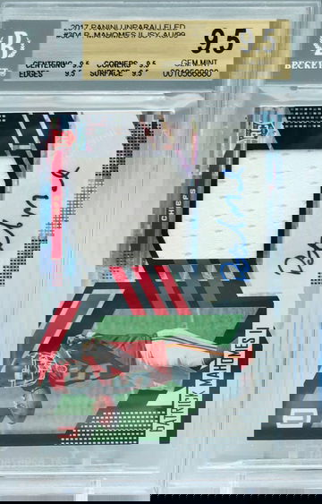 2017 Panini Unparalleled Rookie Patch Auto /99 Patrick Mahomes BGS 9.5