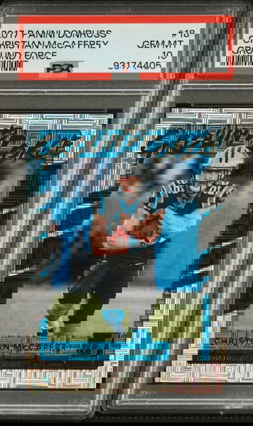 2017 Panini Donruss Christian Mccaffrey #18 Ground Force Rookie RC PSA 10