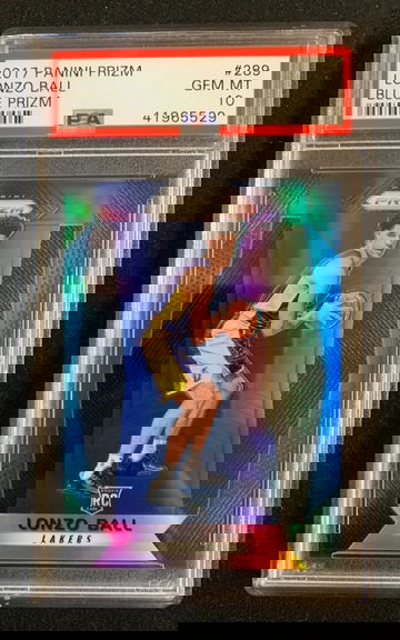 Lonzo Ball PSA 10 2017 Panini Prizm /199 BLUE