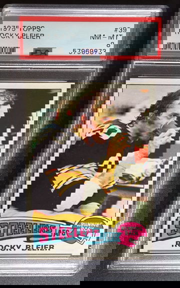 1975 Topps Rocky Bleier #39 RC PSA-8 NM-MT