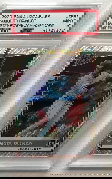 Wander Franco Donruss Rated Rookie Rapture Parallel PSA 9