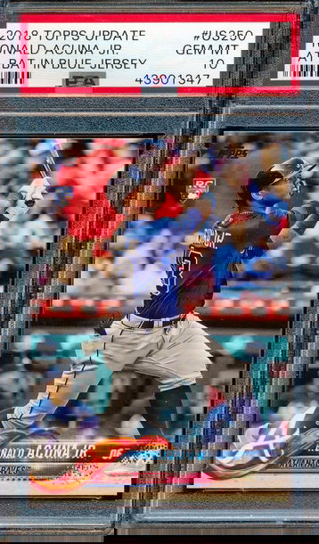 2018 Topps Update #US250 Ronald Acuna Jr RC PSA 10 1347