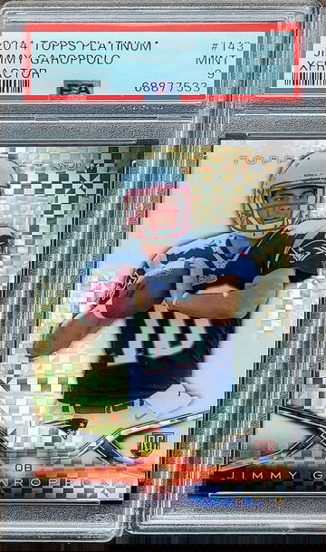 2014 JIMMY GAROPPOLO Topps Platinum XFRACTOR PSA 9 Rookie RC #143