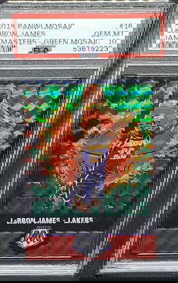 2019 Mosaic LeBron James Jam Master Green PSA 10