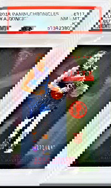 2018 Chronicles Black Box Red Luka Doncic RC #72/149 PSA 8 Nm-Mt PSA Population 3 Only 1 Graded Higher Ultra RARE!!!