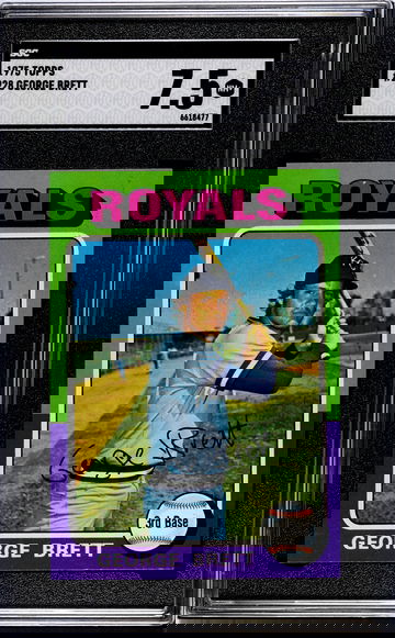 1975 Topps #228 George Brett Kansas City Royals SGC 7.5 NM+