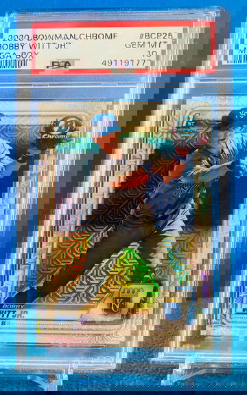 2020 Bowman Chrome Bobby Witt Jr. Mega Box Mojo PSA 10