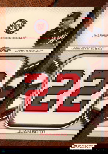 Juan Soto 2022 Topps Series One Jersey Number Medallion Patch #JNM-JS FREE S&H