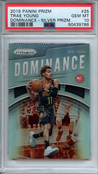 2019 Prizm Trae Young Dominance Silver PSA 10