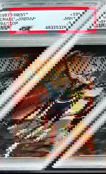 1997 Finest Michael Jordan punishers psa 9
