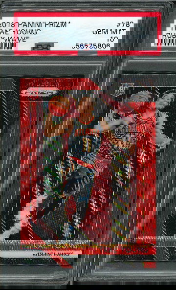 2018 Panini Prizm Ruby Wave Trae Young Rookie #78 PSA 10 Gem Mint RC