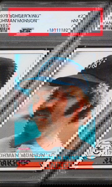 1979 Topps Burger King Yankees Thurman Munson #2 PSA 7