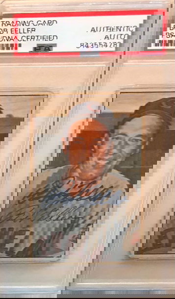 1952 Bowman #43 Bob Feller PSA AUTO