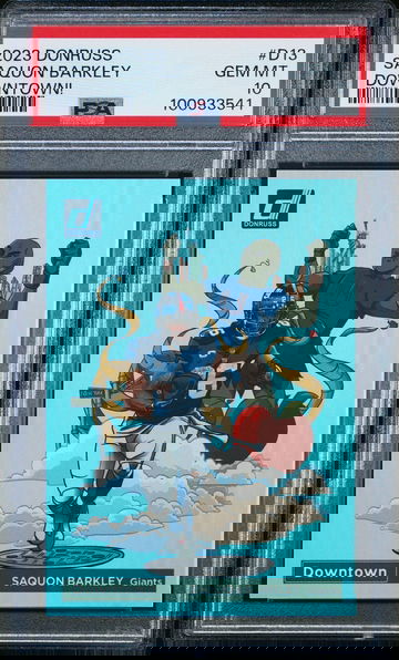 2023 Donruss Downtown! Saquon Barkley #D13 PSA 10