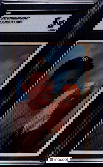 1953 Bowman Color Whitey Ford #153 SGC 5 EX