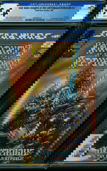 STAR WARS: KNIGHTS OF THE OLD REPUBLIC/REBELLION #0, CGC 9.4 NM