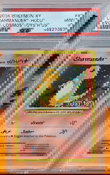 2016 Pokemon XY Evolutions Charmander Holo Toys R Us PSA 9