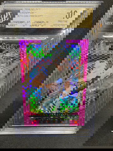 2016 Select Pink Prizm Dak Prescott Pristine Rookie /15