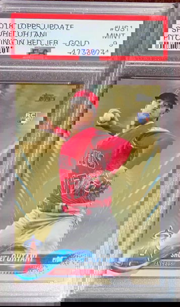 2018 Topps Update Shohei Ohtani Gold /2018 PSA 9