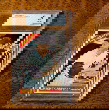 1966 Topps #50 Mickey Mantle BVG 8 Nr Mt Mt HOF