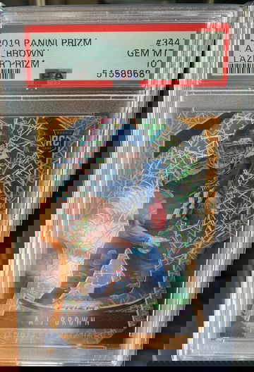 2019 Prizm AJ Brown PSA 10 Lazer Prizm
