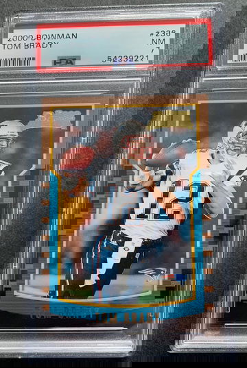 2000 Tom Brady Bowman Psa 7 