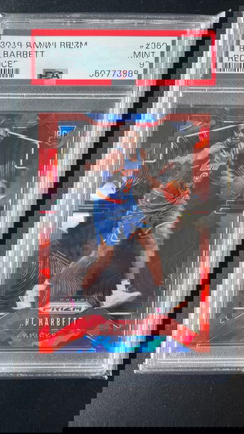 2019 Prizm RJ Barrett Red Ice PSA 9