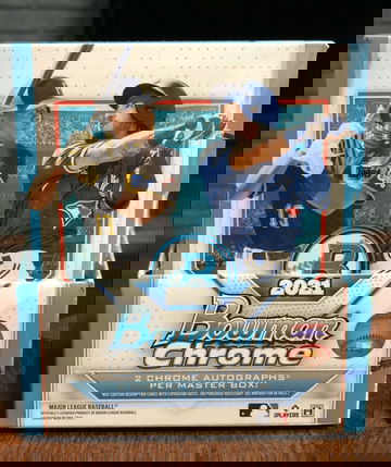 2021 Bowman Chrome Hobby Master Box Factory Sealed 2 Autos