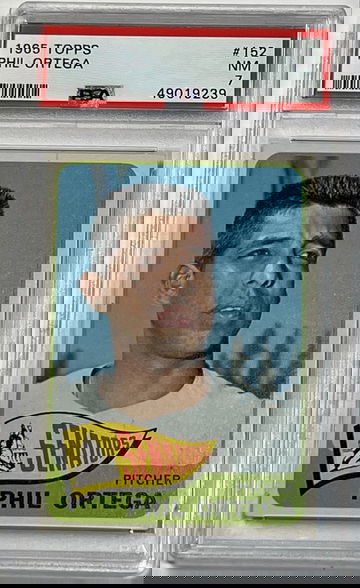 1965 Topps Phil Ortega PSA 7 Baseball #152 Washington Senators NM