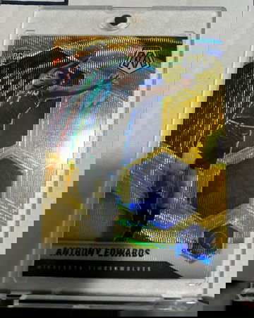 2020 Panini Mosaic Gold Wave Prizm #201 Anthony Edwards RC