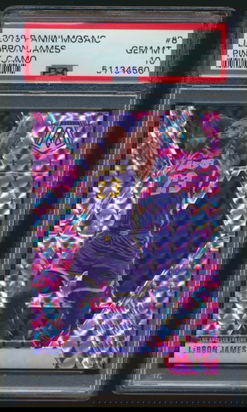 Lebron James Mosaic Pink Camo PSA 10