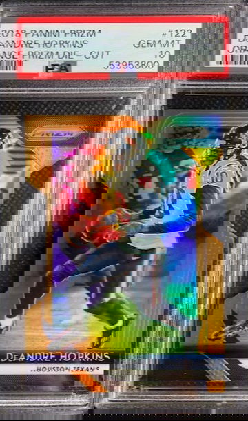 2018 Panini Prizm Orange Die Cut #122 DeAndre Hopkins /249 PSA 10 Gem Mint Pop 1